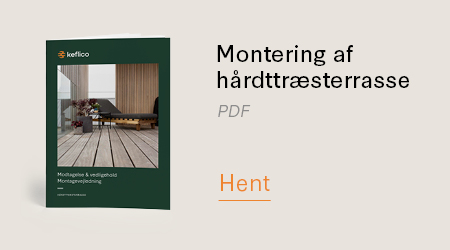 Montagevejledning hårdttræsterrasse Keflico